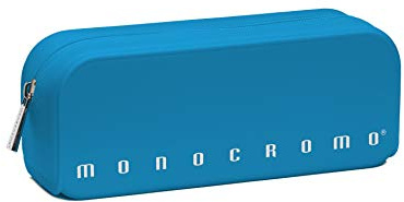 Pigna, Astuccio Bustina in morbido Silicone, Monocromo FLUO, Colore Azzurro, Confezionato singolarmente