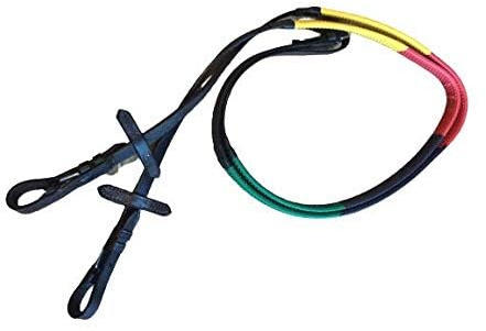 Cwell Equine - Riendas de piel para caballos y caballos (varios colores, tamaño completo)