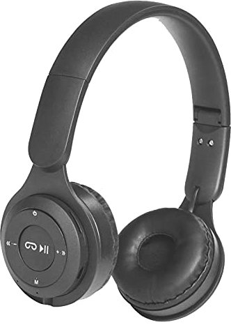 Kripyery Cuffie Bluetooth over-ear, pieghevoli, wireless, microfono integrato, Hi-Fi, ergonomiche, senza fili, bassi pesanti, pratiche cuffie per casa, ufficio, cellulare, PC, TV, giochi (nero)