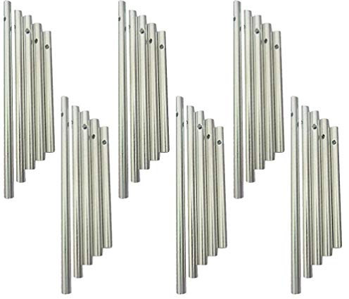 Beavorty Röhren für Windspiele, Kupferrohr für Windspiele selber Bauen für Draußen Heimdekoration, 30St (5 Unterschiedliche Länge)