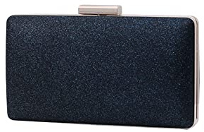 CORIOS Damen Clutch Abendtasche mit Pailletten Clutch Tasche mit Kette Glitter Handtasche Glänzend Schultertasche Modisch Portemonnaie Tasche für Hochzeit Cocktailparty Tanzparty Geburtstag Blau