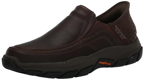 Skechers USA herr respekted-Elgin handsfree slipin mockasin, Brun, 39 EU