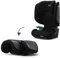Sitzerhöhungen Marke RECARO Kindersitz Monza CFX i-Size faltbar & tragbar ab 3,5 Jahre - 12 Jahre (100 cm - 150 cm) mit Isofix - Melbourne Black