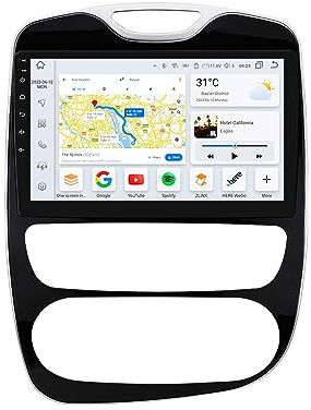 Android 12 Autoradio pour Renault Clio 4 (2016-2019), Navigation GPS 8 cœurs 6G+64G Écran Tactile QLED 10,1 pour Renault Clio Radio avec CarPlay sans Fil Android Auto Bluetooth WiFi 4G LTE DSP RDS