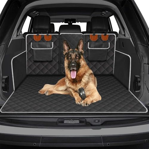 LEIHUIQIANGNIU Auto-Hundematte für Kia EV3 2024, Wasserdicht & Kratzfest, Schwarz, Polyester-Polypropylen-Mischung, Autohundedecke, Kofferraum Schutzmatte Hunde