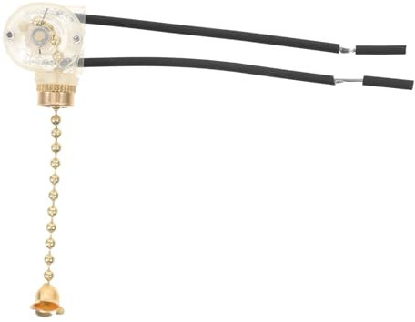 DOITOOL Interruptor De Cadena Para Lámpara De Ventilador De Techo Control Manual Cables Repuesto Compatible Fácil Instalación Estilo Aleatorio Accesorio Pull Light