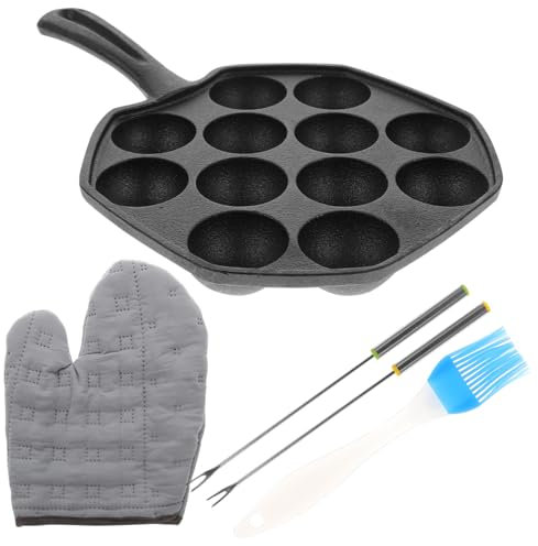 Alipis Sartén Takoyaki Molde Para Takoyaki Plato Para Parrilla Bandeja Para Huevos De Bandejas Para Hornear