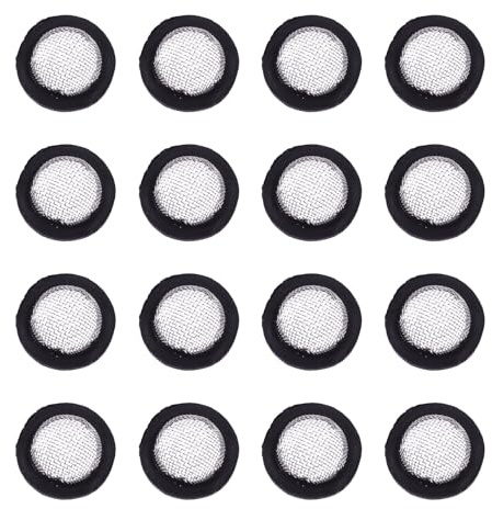 VILLFUL 40 piezas Juntas Goma con Filtro Inoxidable Arandelas para Manguera Ducha y Grifo Sellado Resistente para Evitar Fugas y Obstrucciones
