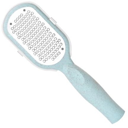 TOPPERFUN Acero Inoxidable Doble Cara para Pies, Removedor de Muerta y Callos, Herramienta de Pedicura Azul