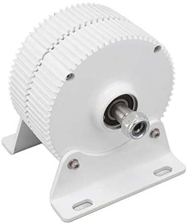 HWGING Generador Eléctrico de Energía Eólica, Alternador, Bobinado de Cobre Puro, Generador de Viento de Imán Permanente Trifásico (400w 48v)