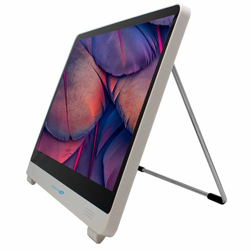 SIMPLETEK - Monitor Touchscreen da 15.6 Full HD IPS - HDMI VGA - 2ms | Altoparlanti Integrati- Montaggio a parete | Base inclusa