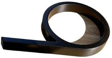 husnummer, 125 mm svarta husnummerbokstäver utomhusadressskylt for gård flytande metalldörrnummerdörrskyltar(9)