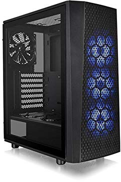 Thermaltake Versa J24 TG RGB Case per Desktop PC, Nero