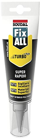 adesivo sigillante 'fix all turbo' soudal 125 ml - bianco