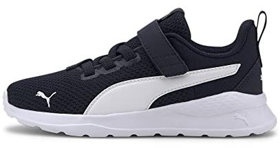PUMA Anzarun Lite AC+ PS, Scarpe da Ginnastica per Bambini e Ragazzi, Blu(Peacoat-Puma White), 34.5 EU