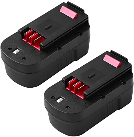 【2Packs】 Powayup Remplacement pour Black Decker 18V Batterie 3.0Ah A18 A1718 A18NH A18E HPB18 HPB18-OPE HPB18-OPE2 244760-00 Firestorm EPC18 FSB18 FS180BX FS18BX FS18FL NST2118 Outils sans Fil