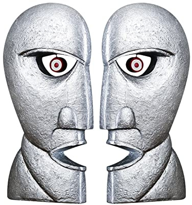zebroau New Pinks Floyds The Division Glocke Albumköpfe Kunstharz Dekoration Glocke Skulptur Kopf Dekoration Handwerk 2 Stück