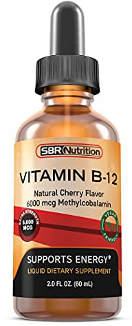 MAX Absorption, Vitamin B12 Sublingual Liquid Drops, 6000mcg Methylcobalamin Per Serving, 60 Servings, Non-GMO, Vegan Friendly