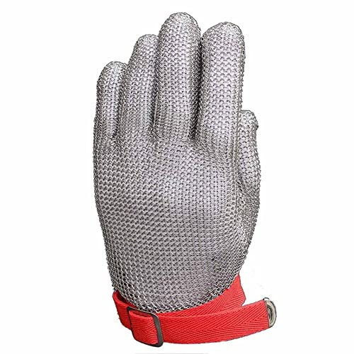 Schnittfeste Handschuhe Ring Aus Edelstahl 304, Arbeitsschutz Zum Schneiden Von Gemüse Und Fleisch In Der Küche(Size:S/A Packung mit 1 Stück)