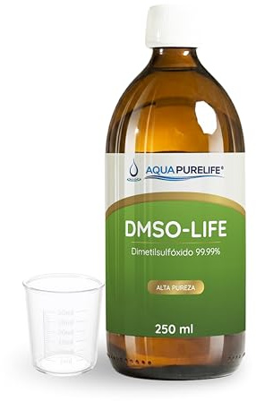Dimethylsulfoxid |99,9% DMSO Laborchemikalien kaufen | unverdünnt, rein und verpackt in 250ml Flasche mit Tropfer | Marke AQUAPURELIFE®