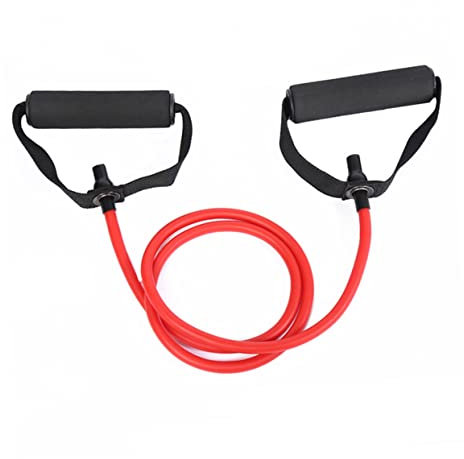 Garneck Outdoor Übungszugseil Widerstandsband Mit Griff Natürliche Elastik Fitnessbänder Trainingsbänder Für Yoga Pilates Krafttraining Und Stretchübungen