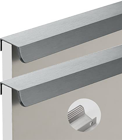 Kleiderschrank Griffe Erweiterte Möbelgriffe Graue Küchengriffe Schrankgriffe Unsichtbarer Schranktürgriff 2 Stück Schubladengriffe, Aluminiumlegierung (Length 1200mm)