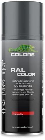 COLORS Sprühlack - 400ml Spraydose - Sprühfarbe für alle Oberflächen, Innen und Aussenbereich, Tolle Deckkraft | RAL7016 - Anthrazit Glanz