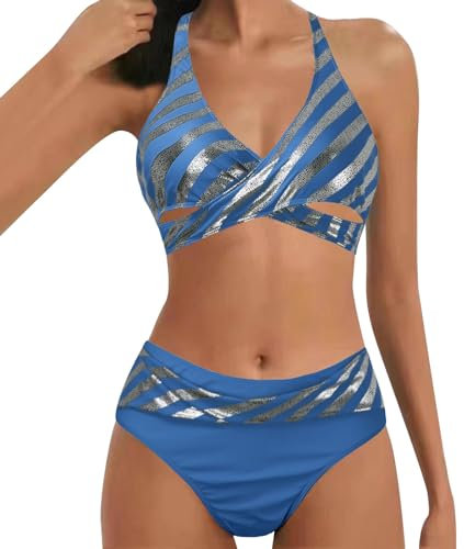 Badeanzug Strandkleid Damen tezenis Bikini meerjungfrauenflosse Kleider Damen Badeanzug bauchweg Retro Bikini rosa Sport mit Cups 176 Strand Wickeltuch rosa Monokini, s