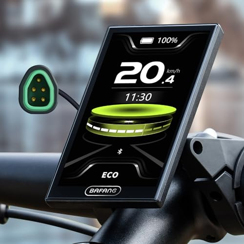 Bafang Écran de vélo électrique DPC18/DPC010 pour BBS01B BBS02B BBS-HD / M620, M600, M510, M420 Mid Motor 0-9/0-6 Niveaux d'assistance au pédale, protocole UART Can