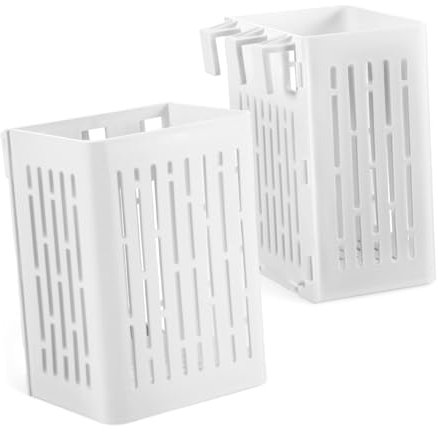 BUGUUYO 2pcs Aquarium Plant Holder and Aquatic Planter Basket for Fish Tank White Hanging Aquatic Plant Cup Compatible Fish Tank Accessories for Underwater Decoration