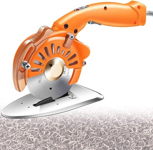 Tagliatappeti, Taglierina rotativa elettrica, Taglierina rotativa elettrica Grande, Lama 100 mm, Forbici rotanti elettriche per Tessuto, Pelle e Moquette,100C,220v
