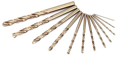 HSS Spiralbohrer Set, M35 Cobalt Bohrerset, 74 Pcs Metallbohrer-Set, HSS-CO Twist Bohrer Bit zum Bohren von Edelstahl, Guss ﻿