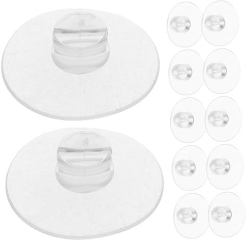 MUSISALY 20pcs Suction Cup Fixing Buckle Suction Cups for Desktop for Shower Cable Hanger