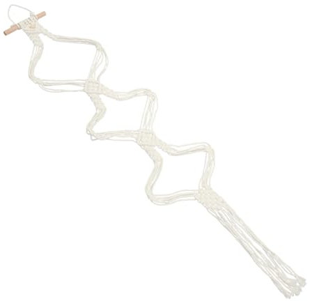 CHILDWEET Boho Quasten Gewebter Hutständer - Mehrstöckiger Wandhuthalter - Makramee Wanddekoration - Hutaufbewahrung - Wandhalterung Hutständer