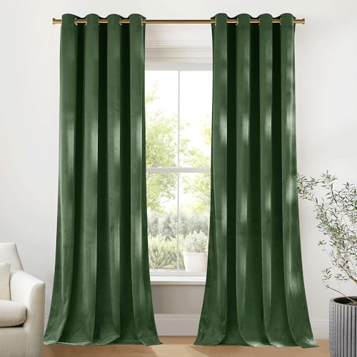 PONY DANCE Velvet Blackout Curtains Schwerer Vorhang Thermo Hitzeschutz