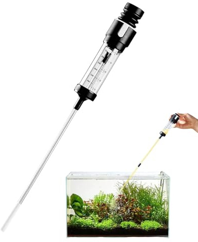 Aquarium Kiesreiniger Sauger | Fischbecken Sand Reiniger - Handpumpe Werkzeug Reinigung Filter Absaugung Abfall Entferner für Wasserwechsel