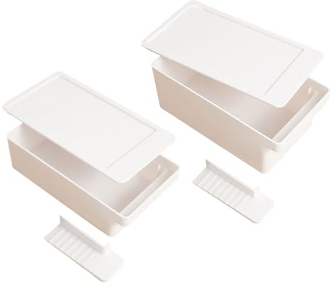 Dasbsug 2pcs Multifunctional Butter Storage Box With Slicer Cheese Cutter Multifunctional Holder Practical Kitchen Tool Slicer Case