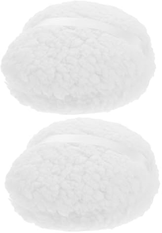 VILLFUL 2Pcs Large Body Powder Puff Oversized Soft Plush Applicator for Sensitive Skin Reusable Washable Dusting Puff Full Body Use Travel Friendly