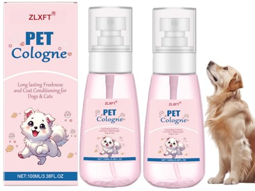 Spray Perfume para Perros y Gatos,2pcs Perfume en Spray para Perros y Gatos,Perfume Perro,Perfume para Perros y Gatos,Desodorante Perros y Gatos,Desodorante de Larga Duración