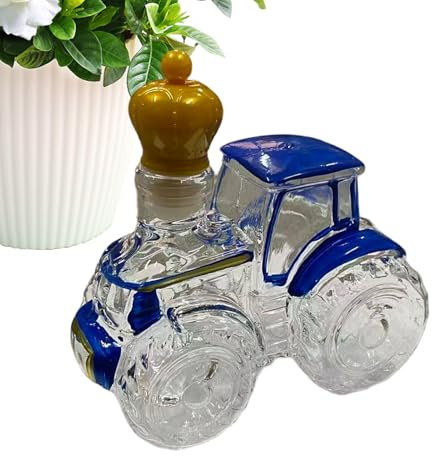 Carafes pour alcool | Contenant d'alcool vide en forme de tracteur, bouteille de spiritueux en verre carafe à whisky | pour tequila vodka brandy décoration maison bar bureau restaurant hommes