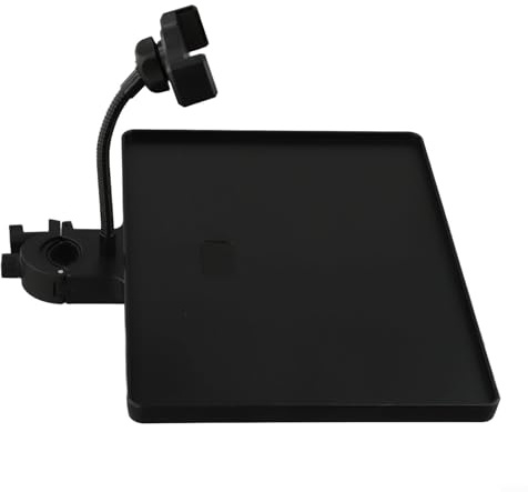Vassoio per schede audio con clip per telefono cellulare per supporto microfono, supporto in plastica per plettri e capotasto, facile archiviazione per accessori per live streaming, studio di