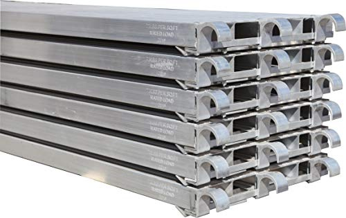 CBM Scaffold 6 PC All Aluminum 75-Lbs per Sq. Ft. Rated Deck 19-1/4 Wide by 7' Long (6)