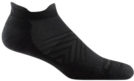 Darn Tough Vermont Men's Run No Show Tab Ultra-Lightweight with Cushion Sock (Style 1039) - Black, Large