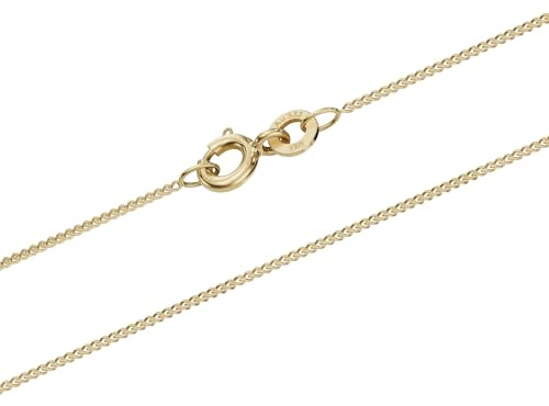 hoplo holzenplotz Filigrane feine Goldkette Panzerkette Breite 0,8mm - 333-8 Karat Gold