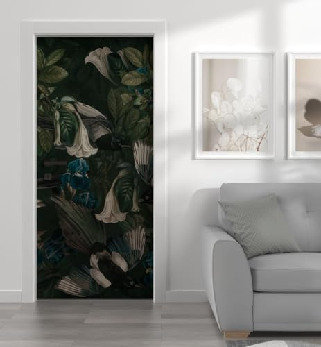 MyMaxxi Türtapete selbstklebend - Einteilige Türfolie 90x200 cm - Motiv: Elster Türklebefolie zum verschönern & bekleben der Tür - Türaufkleber aus Klebefolie