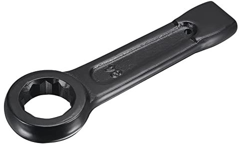 uxcell 34mm Box End Striking Ring Wrench, High Tensile Steel Single Head Spanner Hand Tool
