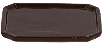 Rivanto® Bonsai Untersetzer rechteckig S aus Terracotta, 17 x 13 x 1,5 cm, für Pflanzkästen & Pflanztöpfe