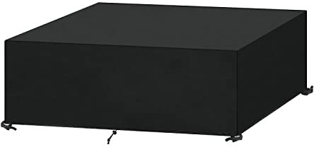 SanGlory Gartenmöbel Abdeckhaube Wasserdicht Abdeckung für Gartenmöbel Winterfest Oxford Gewebe Gartenmöbel Abdeckplane Schutzhülle für Gartentisch Sitzgruppe Sitzgarnituren, Anti-UV, 180x100x71cm
