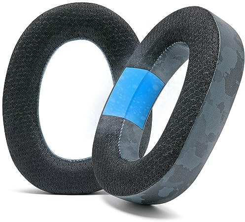 WC Freeze EPOS H6 Pro - Cooling Gel-öronkuddar för EPOS H6 Pro / Sennheiser GSP 600 / GSP500 / GSP550 / GSP670, Tillverkad av Wicked Cushions - Förbättra komfort, hållbarhet, tjocklek | Black Camo