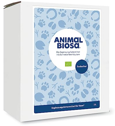 Animal Biosa 3 Liter, Bio Nahrungsergänzungsmittel für Tier mit lebenden Milchsäurebakterien, für Haustiere wie Hunde, Pferde, Katzen, Stallvieh